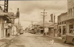 Calle Hidalgo Street Scene, 1956 Ciudad Acuña, Mexico Postcard Postcard Postcard