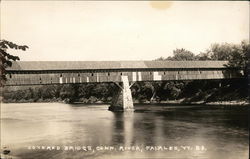 Covered Bridge, Connecticut River Fairlee, VT Postcard Postcard Postcard