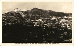 Griffith Observatory seen from Barnsdall Park Los Angeles, CA Postcard Postcard Postcard