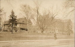 View of the women's Dorm - "The Quadangle" Grinnell, IA Postcard Postcard Postcard