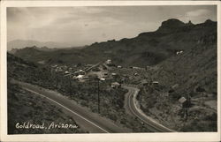 Aerial View (Goldfield?) Postcard