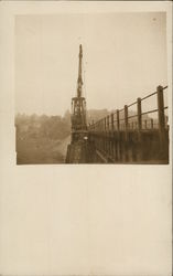 Crane on Bridge Postcard