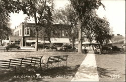 Northeast Corner of Town Square Osceola, IA Postcard Postcard Postcard