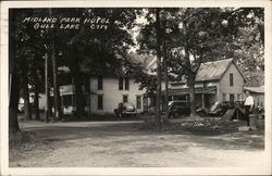 Midland Park Hotel - Gull Lake Wisconsin Postcard Postcard Postcard