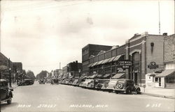 Main Street - Chemical State Savings Bank MIdland, MI Postcard Postcard Postcard