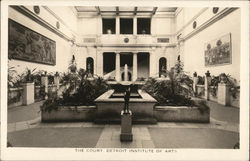 Detroit Institute of Arts - The Court Postcard