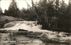 Bond Falls on the ontonagon River Trout Creek, MI Postcard Postcard Postcard