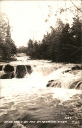 Bond Falls, Ontonagon River Trout Creek, MI Postcard Postcard Postcard