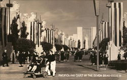 Looking Down the Court of the Seven Seas Toward Pacifica Postcard