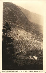 Carter Lake and A. M. C. Hut, Carter Notch Beans Purchase, NH Postcard Postcard Postcard