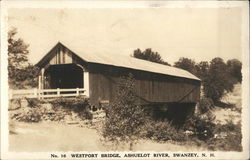 Westport Bridge, Ashuelot River, Swanzey N.H. New Hampshire Postcard Postcard Postcard