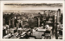 Looking North from Chicago Board of Trade Building Observatory Postcard