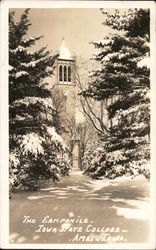 Iowa State College - The Campanile Ames, IA Postcard Postcard Postcard