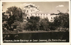 Iowa State University - Memorial Union Building by Lake Laverne Ames, IA Postcard Postcard Postcard