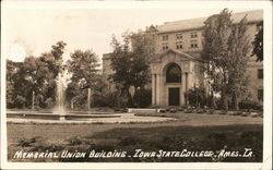 Memorial Union Building, Iowa State College Ames, IA Postcard Postcard Postcard