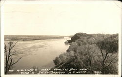 The Mississippi River Taken From the Bluff Postcard