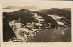 Aerial View, Port Washington, Pender Island British Columbia Canada Postcard Postcard Postcard