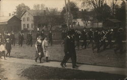 Marching band, Parade Hagaman, NY Postcard Postcard Postcard