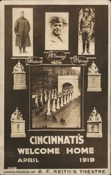 Cincinnati's Welcome Home April 1919 (Soldiers from WWI) Postcard