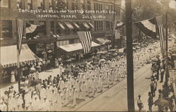 Employee's of Kellogg Toasted Corn Flake Co., Industrial Parade - July, 4, 1911 Postcard