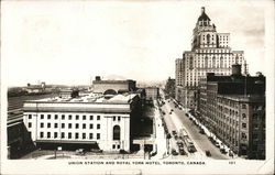 Union Station and Royal York Hotel Postcard