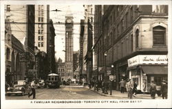 A Familiar Neighbourhood Toronto City Hall from Bay St. Postcard