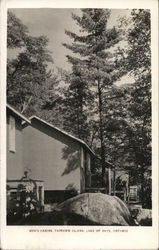 Men's Cabins, Fairview Island, Lake of Bays, Ontario Canada Postcard Postcard Postcard