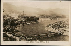 General View Trail, BC Canada British Columbia Postcard Postcard Postcard