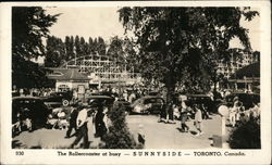 The Rollercoaster at Busy Sunnyside Postcard