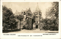 University of Toronto, Victoria College, Victoria University Postcard