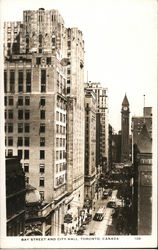 Bay Street and City Hall Postcard