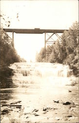 Agate Falls, Trout Creek, Michigan Postcard Postcard Postcard