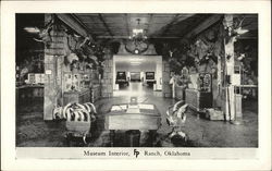 Museum Interior, FP Ranch Bartlesville, OK Postcard Postcard Postcard