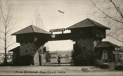 Main Entrance - Fort Lewis - Washington Tacoma, WA Postcard Postcard Postcard