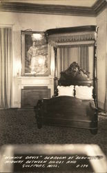 Winnie David Bedroom at Beauvair Biloxi, MS Postcard Postcard Postcard