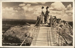 Sky Bridge, Rock City Gardens Lookout Mountain, TN Postcard Postcard Postcard