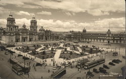 El Zocalo Mexico City, Mexico Postcard Postcard Postcard