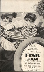 Fisk Tires - Fisk Rubber Company of New York Syracuse, NY Advertising Postcard Postcard Postcard