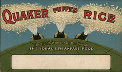 Quaker Puffed Rice Advertising Postcard Postcard Postcard