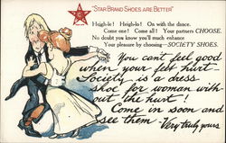 Star Brand Shoes-Society Shoes Advertising Postcard Postcard Postcard