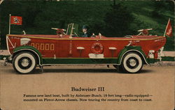 Budweiser III Amphibious Car Advertising Postcard Postcard Postcard