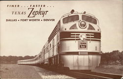 The Texas Zephyr Dallas, TX Advertising Postcard Postcard Postcard