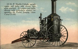 Combine Engine & Boiler by C.W. Parker Leavenworth, KS Advertising Postcard Postcard Postcard