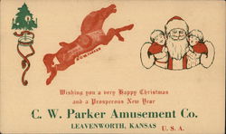 Merry Christmas from C.W. Parker Amusement Co. Postcard