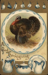 A Glad Thanksgiving - Penn Beer Postcard