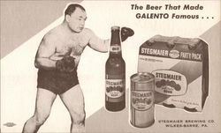 Stegmaier Brewing Co. / Tony Galento Wilkes-Barre, PA Advertising Postcard Postcard Postcard