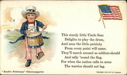 Swift's Premium Oleomargarine - Uncle Sam poem Postcard