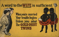 Gold Dust Twins Postcard