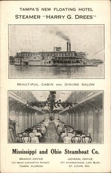 Steamer "Harry G. Drees", Mississippi and Ohio Steamboat Co. Postcard