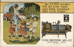 Voss Brothers Manufacturing Company Davenport, IA Advertising Postcard Postcard Postcard